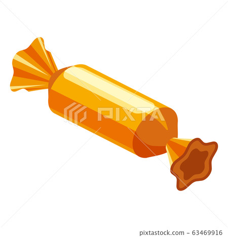 Candy wrapped isometric sweet food. Vector isolated on white background Candy wrapped isometric sweet food. Vector isolated on white background 63469916