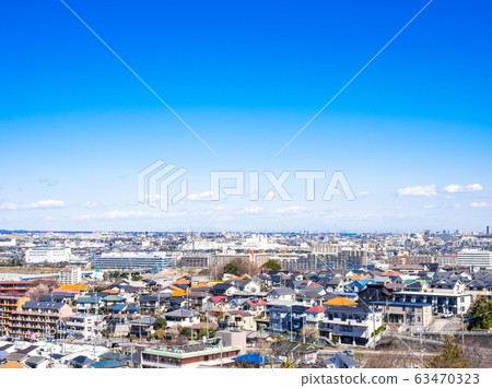 在東京郊區的住宅區 63470323