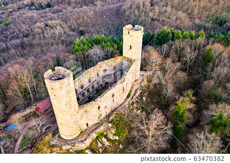 Andlau castle in the Vosges Mountains, France 63470382