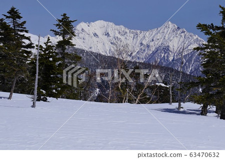 Hotaka Mountain Range from Mt. Norikura Snow Resort 63470632