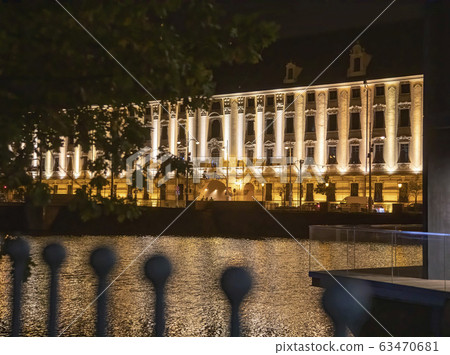 University of Wroclaw at night. Poland 63470681