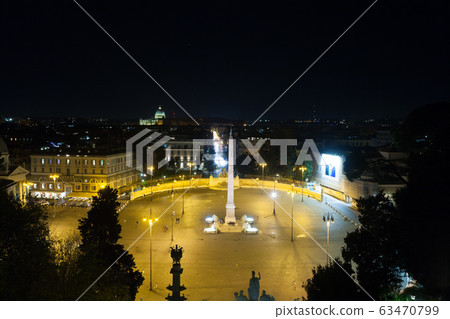 People square Rome night view, Piazza del popolo, People square Rome night view, Piazza del popolo, 63470799