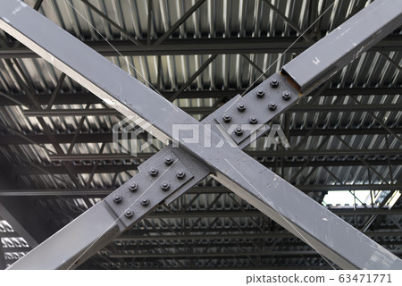 cross metal structure construction site beams x cross metal structure construction site beams x 63471771