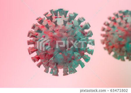 Corona virus 3D rendering Corona virus 3D rendering 63471802
