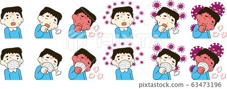 Male coronavirus fever cough new flu Male coronavirus fever cough new flu 63473196