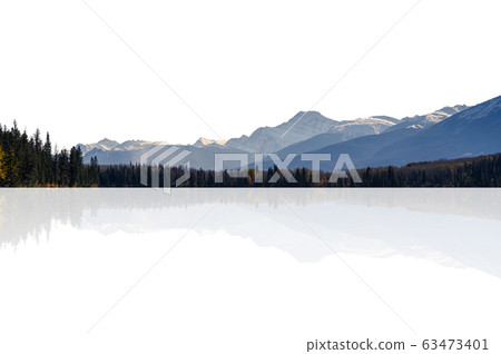 Canadian Rockies with mountain range in autumn at 63473401