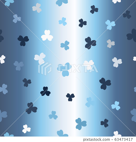 Glowing shamrock pattern. Seamless vector 63473417
