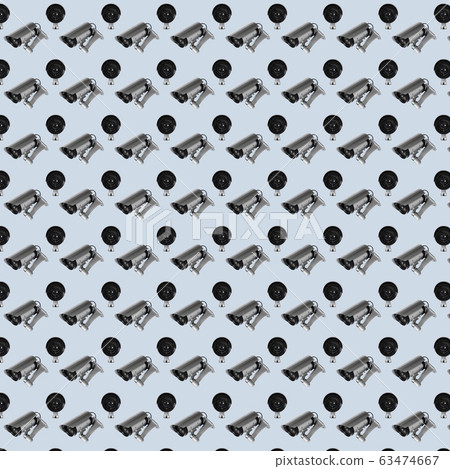 Seamless pattern with repeating security cctv 63474667