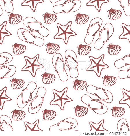 Vector pattern Travel Summer Holiday Beach shell 63475452
