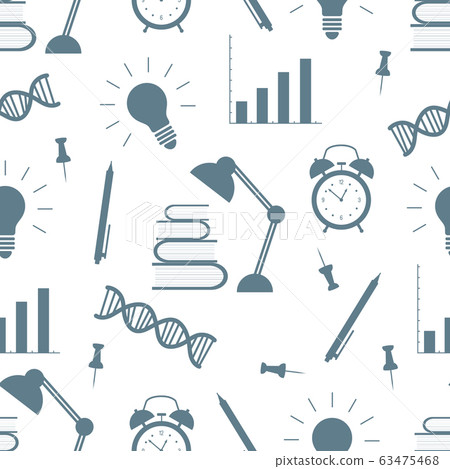 Vector education seamless pattern Study Learning - Stock Illustration ...