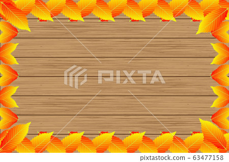 Autumnal leaf of chestnut Autumnal leaf of chestnut 63477158