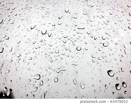 The water drop on glass .The water on background. 63478052
