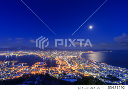 Hokkaido _ superb view of Hakodate winter night view 63481292
