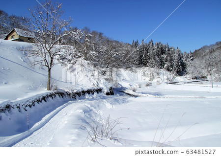 下雪的天氣福島縣忠見町 下雪的天氣福島縣忠見町 63481527