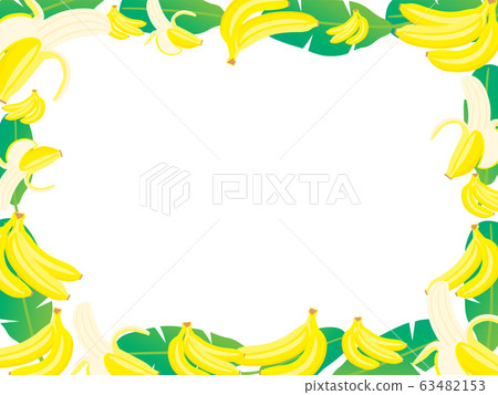Yellow banana frame 63482153