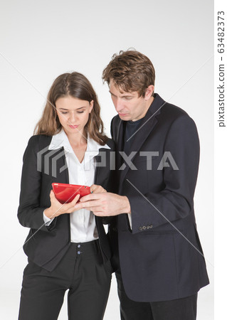 Business people holds tablet computer in office.. 63482373
