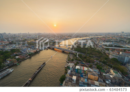 Aerial view of White Prayoon Pagoda, Memorial Aerial view of White Prayoon Pagoda, Memorial 63484573