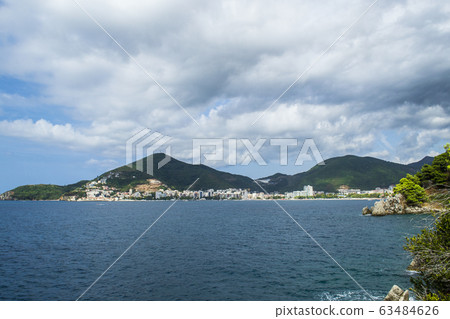 View of the sea. Sea and mountains. Adriatic Sea. View of the sea. Sea and mountains. Adriatic Sea. 63484626
