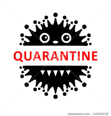 Coronavirus virus Covid-19 Cell Icon 2019-nCoV Novel China Coronavirus Virus. Quarantine No Infection and Stop Coronavirus Concepts. Dangerous Coronovirus Cell SARS for volunteers Quarantine No Panic 63484729