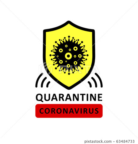 Coronavirus virus Covid-19 Cell Icon 2019-nCoV Novel China Coronavirus Virus. Quarantine No Infection and Stop Coronavirus Concepts. Dangerous Coronovirus Cell SARS for volunteers Quarantine No Panic 63484733