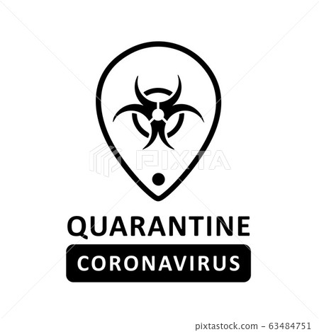 Coronavirus virus Covid-19 Cell Icon 2019-nCoV Novel China Coronavirus Virus. Quarantine No Infection and Stop Coronavirus Concepts. Dangerous Coronovirus Cell SARS for volunteers Quarantine No Panic 63484751
