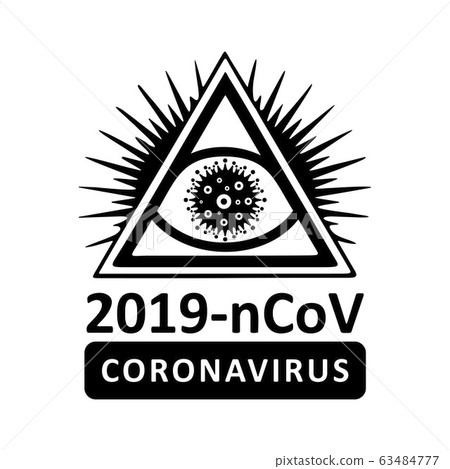 Coronavirus virus Covid-19 Cell Icon 2019-nCoV Novel China Coronavirus Virus. Quarantine No Infection and Stop Coronavirus Concepts. Dangerous Coronovirus Cell SARS for volunteers Quarantine No Panic 63484777