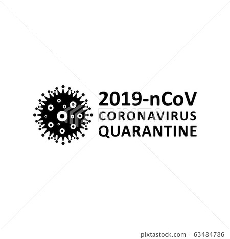 Coronavirus virus Covid-19 Cell Icon 2019-nCoV Novel China Coronavirus Virus. Quarantine No Infection and Stop Coronavirus Concepts. Dangerous Coronovirus Cell SARS for volunteers Quarantine No Panic 63484786