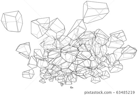A bunch of stones. Vector illustration A bunch of stones. Vector illustration 63485219