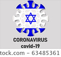 Coronavirus 2019-nCoV, COVID-19 in Israel. Coronavirus epidemic concept 63485361