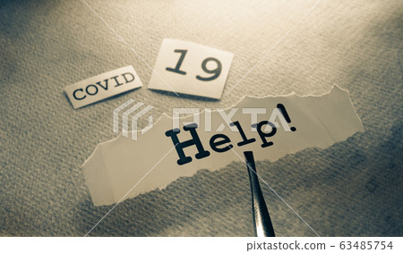 COVID-19 text tag COVID-19 text tag 63485754