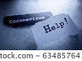 COVID-19 text tag 63485764