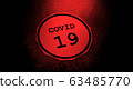COVID-19 text tag 63485770