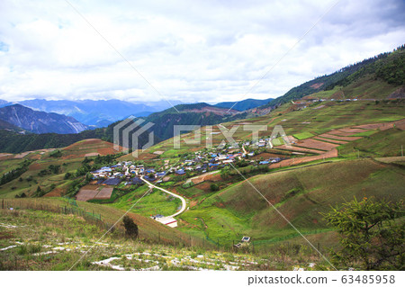 Landscape of highland nature in tibet, china Landscape of highland nature in tibet, china 63485958