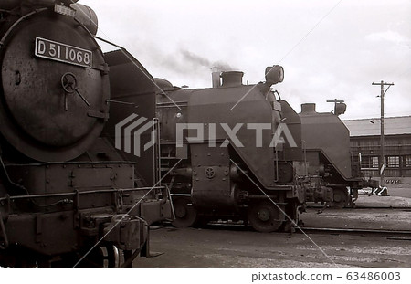 1966年蒸汽機車D51 / C62泰拉發動機病房常磐線福島 63486003