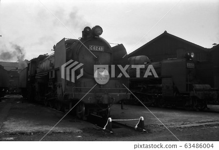 昭和42 C6248號特快銀河Express 999 Hira Engine Ward Joban Line福島縣的Yuzuru型號機車 63486004