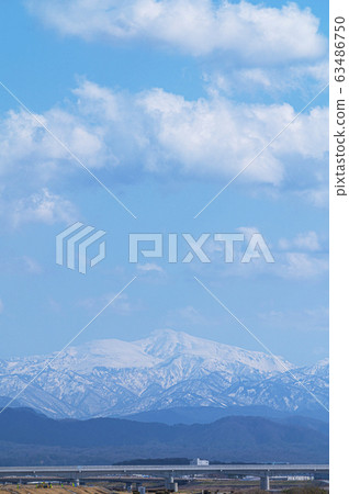 Sacred Peak Hakusan and Tedori River / Hokuriku Shinkansen Construction / Hakusan City, Ishikawa Prefecture / Tetori River Estuary Sacred Peak Hakusan and Tedori River / Hokuriku Shinkansen Construction / Hakusan City, Ishikawa Prefecture / Tetori River Estuary 63486750