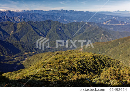 View of Shimizu Village and Mt. Naeba / Myoko Mountains from Mt. View of Shimizu Village and Mt. Naeba / Myoko Mountains from Mt. 63492634
