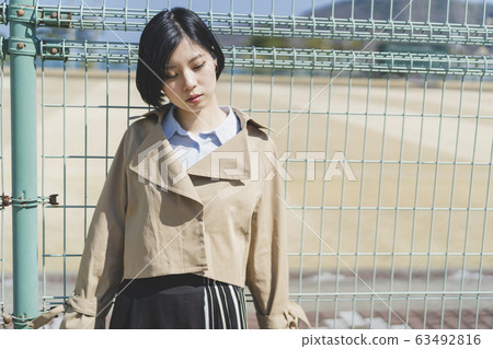 A woman in the park 63492816