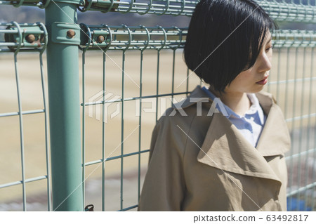A woman in the park 63492817