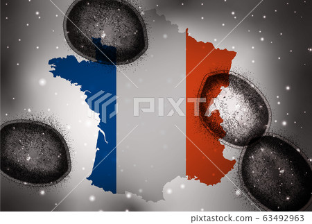 France Corona Virus Background France Corona Virus Background 63492963