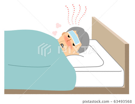 Elderly man in poor health Elderly man in poor health 63493568