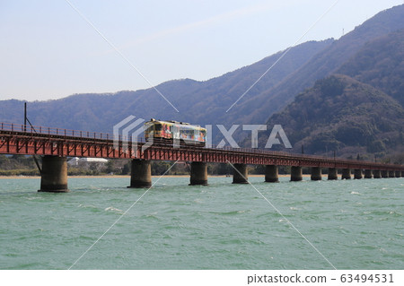 Kyoto Tango Railway (formerly Kita Kinki Tango Railway) Yura River Bridge Kyoto Tango Railway (formerly Kita Kinki Tango Railway) Yura River Bridge 63494531