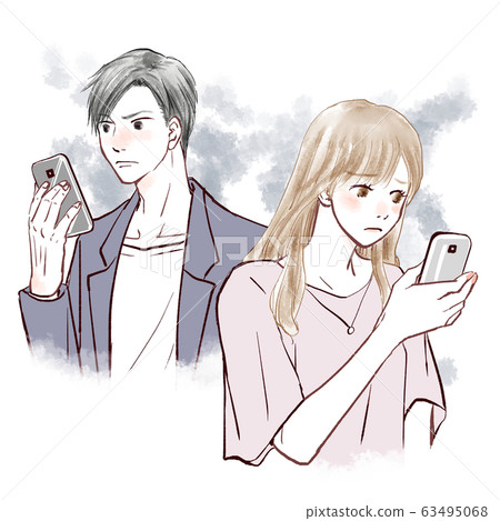 Couple smartphone 63495068