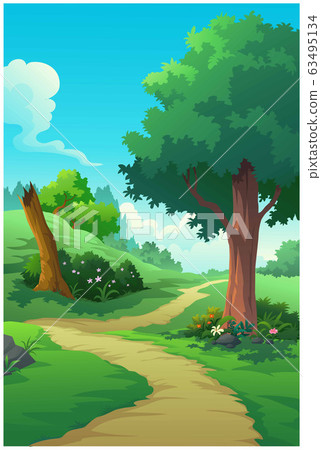 landscape forest daytime so beautiful. 63495134