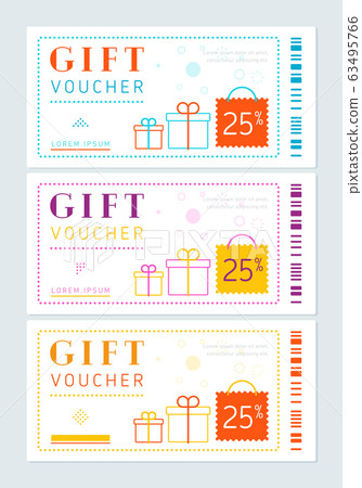 Set of vouchers with gift boxes Set of vouchers with gift boxes 63495766