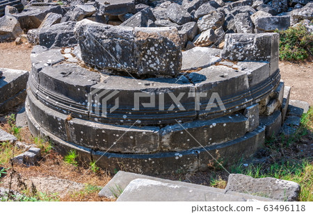 Ancient Greek city Priene on the western coast of 63496118