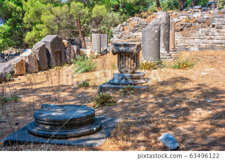 Ancient Greek city Priene on the western coast of 63496122