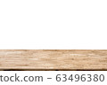 light brown wood table isolated on white background 63496380