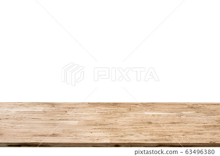 light brown wood table isolated on white background light brown wood table isolated on white background 63496380