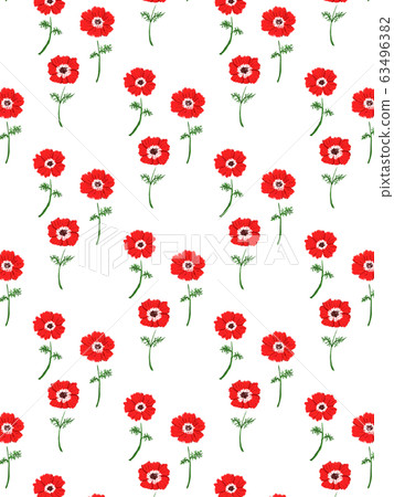 Anemone pattern background Anemone pattern background 63496382